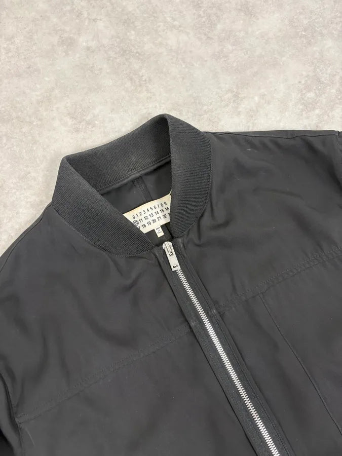 SS2015 Maison Margiela Black Nylon Signature Bomber Jacket VKnIhyf 4
