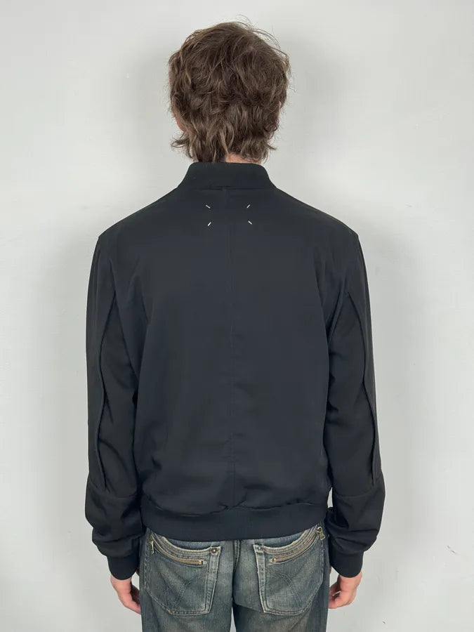 SS2015 Maison Margiela Black Nylon Signature Bomber Jacket VKnIhyf 2