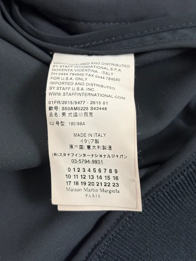 SS2015 Maison Margiela Black Nylon Signature Bomber Jacket VKnIhyf 12