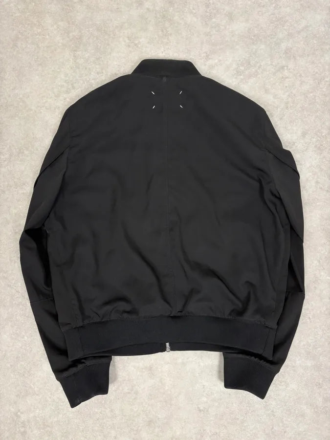 SS2015 Maison Margiela Black Nylon Signature Bomber Jacket VKnIhyf 5