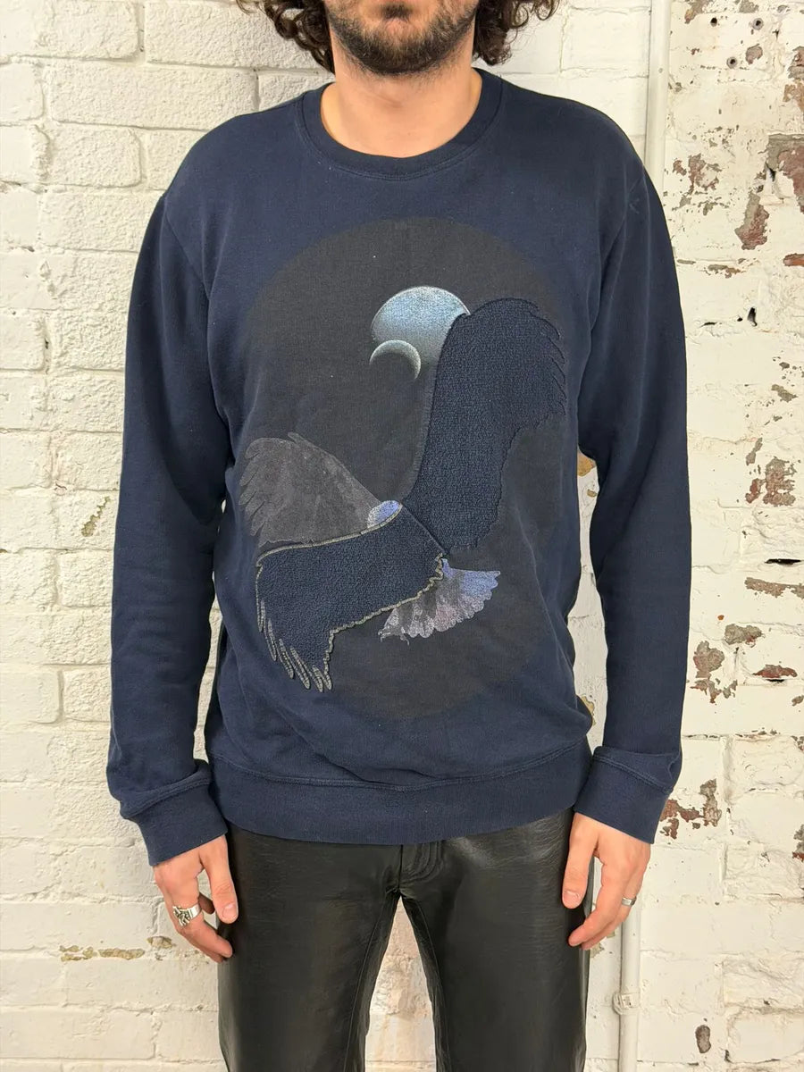SS2015 Maison Margiela Navy Bird Signature Sweater CJoLAix 1