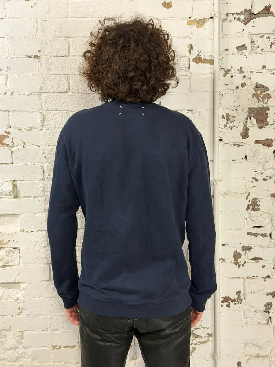 SS2015 Maison Margiela Navy Bird Signature Sweater CJoLAix 2