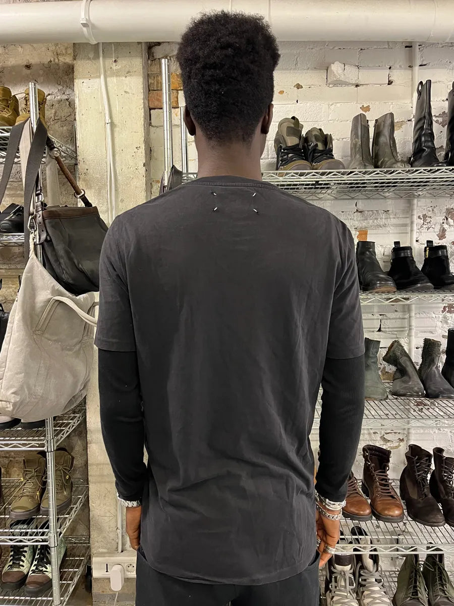 SS2015 Maison Margiela Signature Black T-Shirt FsRqUwg 2