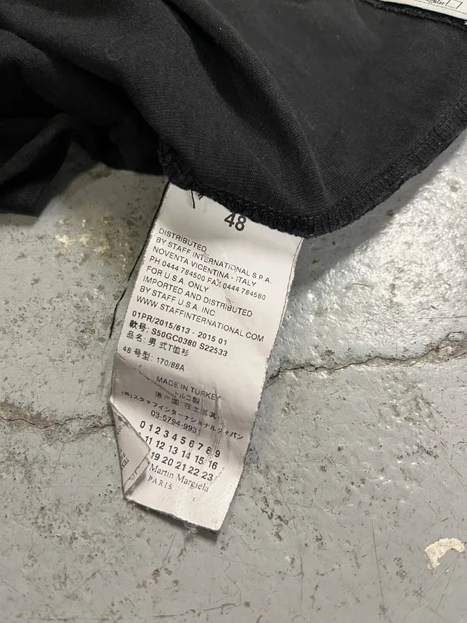 SS2015 Maison Margiela Signature Black T-Shirt FsRqUwg 9