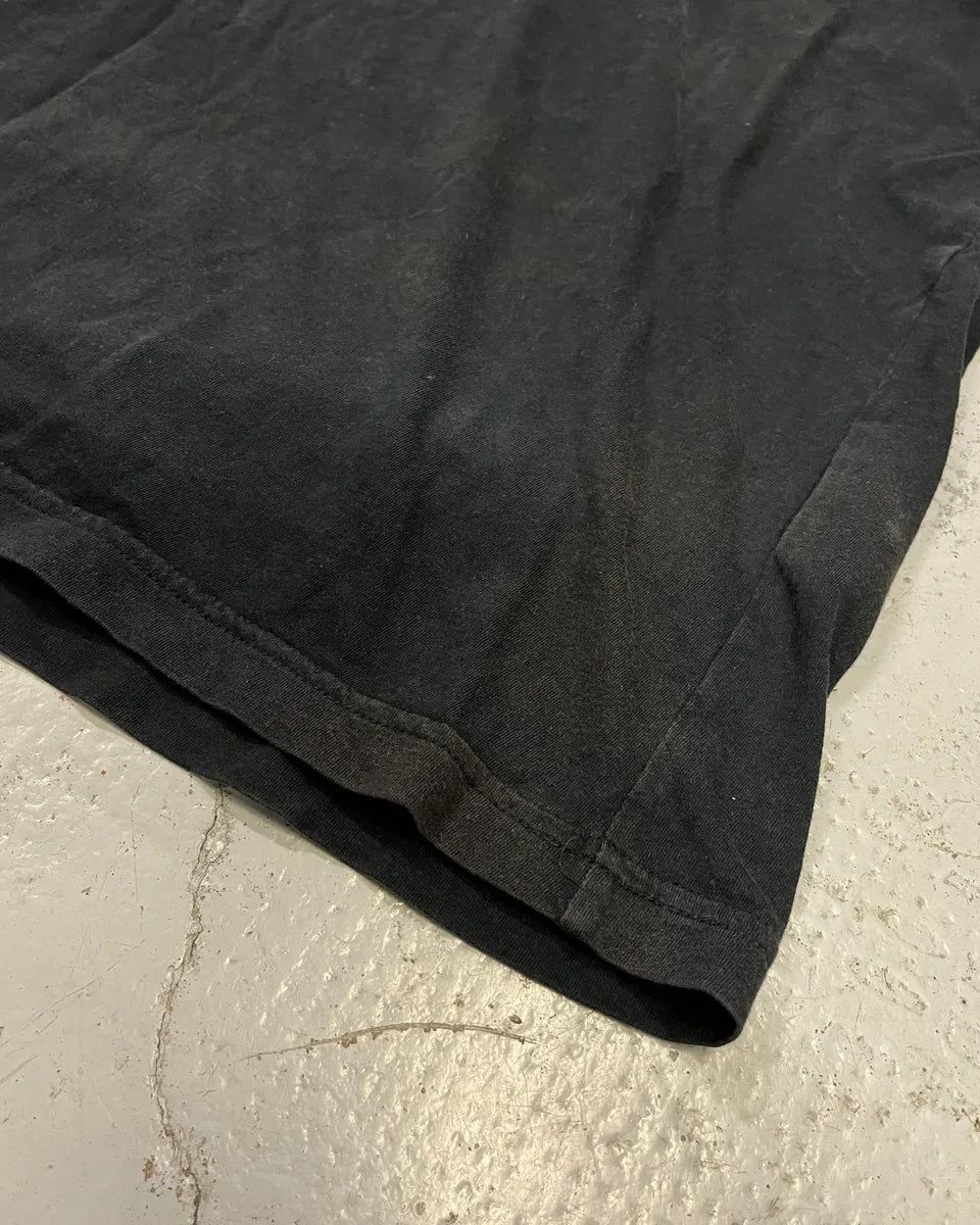SS2015 Prada Black Washed V-Neck T-Shirt gizuCnh 6