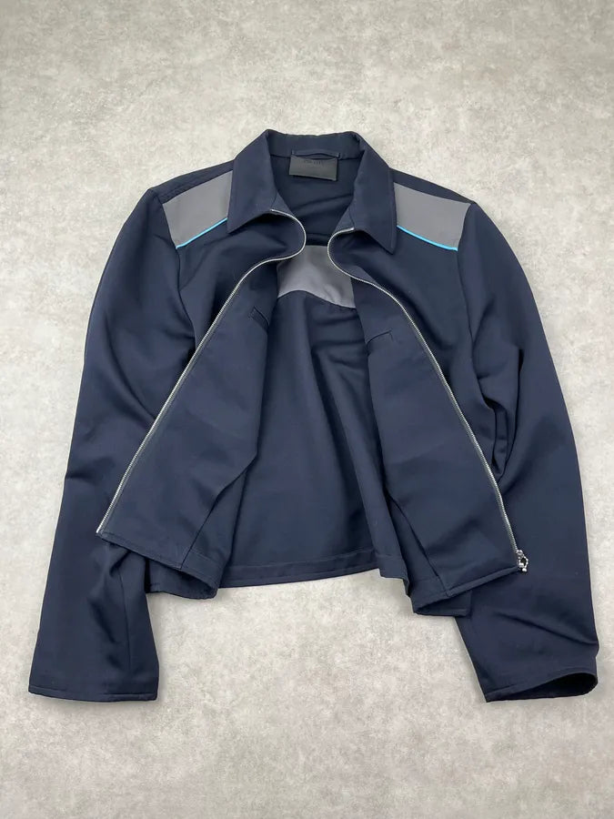 AW2015 Prada Blue Zip-up Light Jacket CpNWlir 4