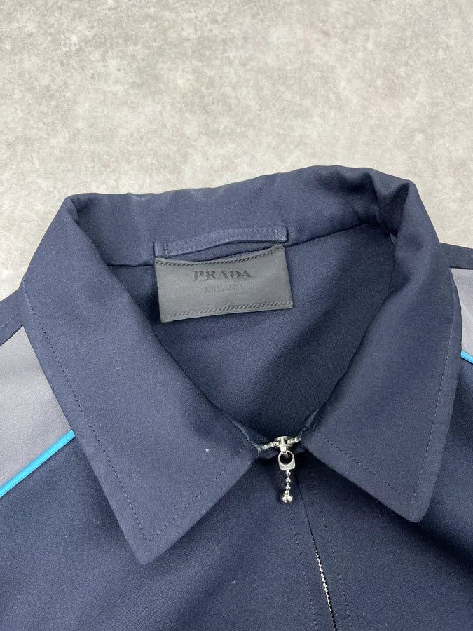 AW2015 Prada Blue Zip-up Light Jacket CpNWlir 7