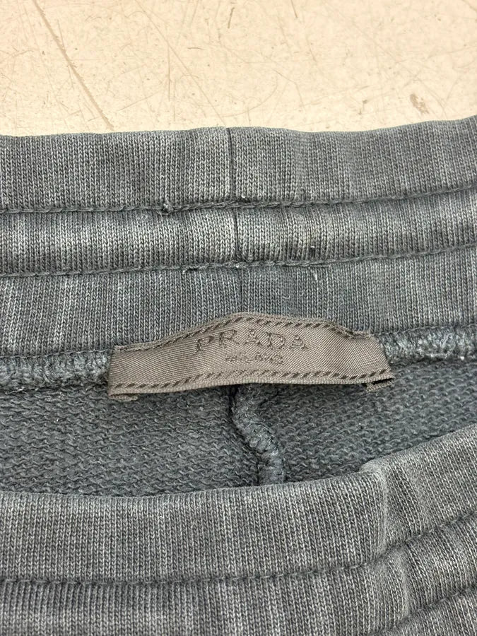 SS2015 Prada Navy Faded Jogger Shorts oNaWgFj 9