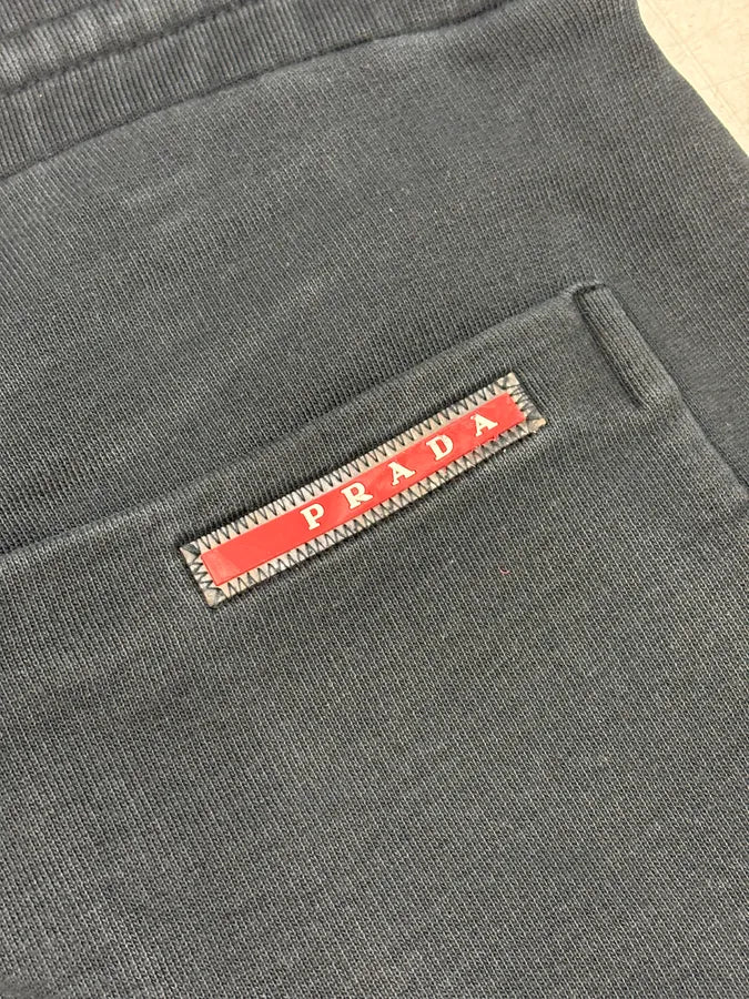 SS2015 Prada Navy Faded Jogger Shorts oNaWgFj 7