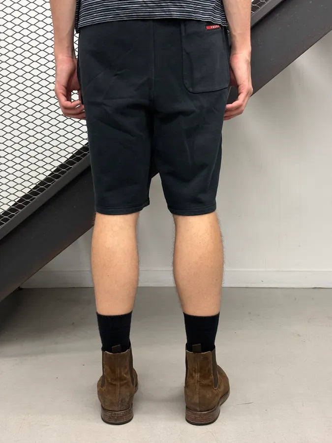 SS2015 Prada Navy Faded Jogger Shorts oNaWgFj 3
