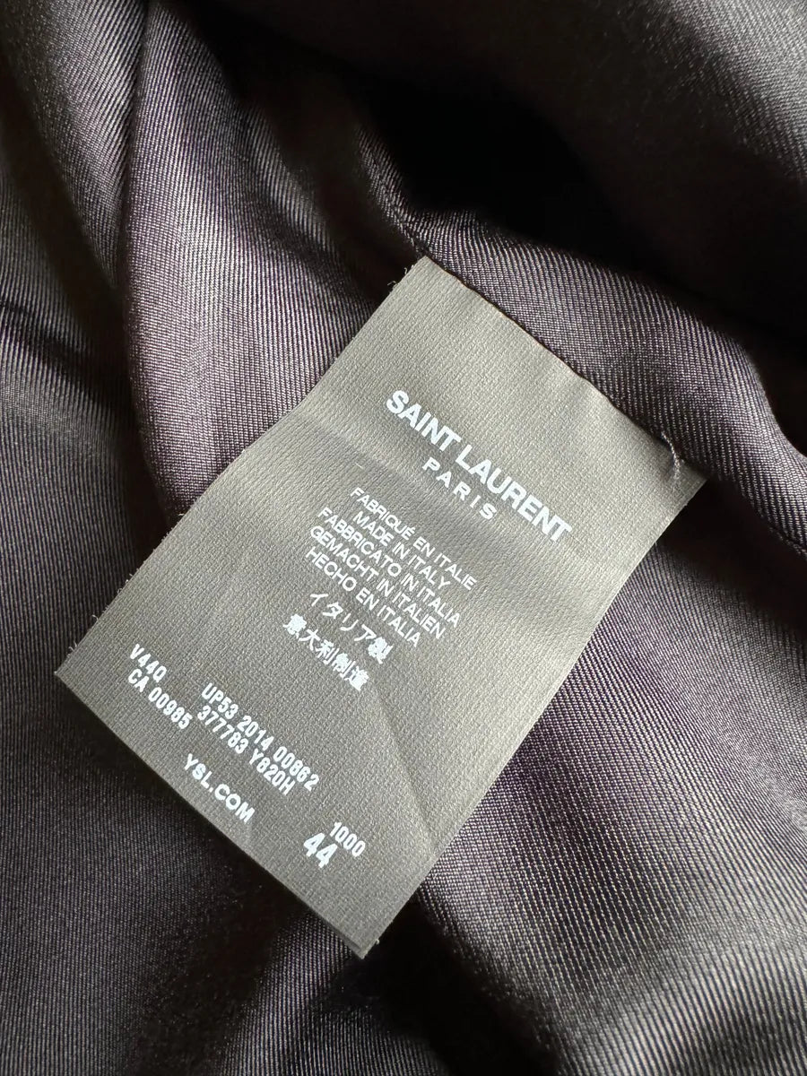 SS2015 Saint Laurent Black Napoleon Bomber Jacket by Hedi Slimane XKQTuNk 5