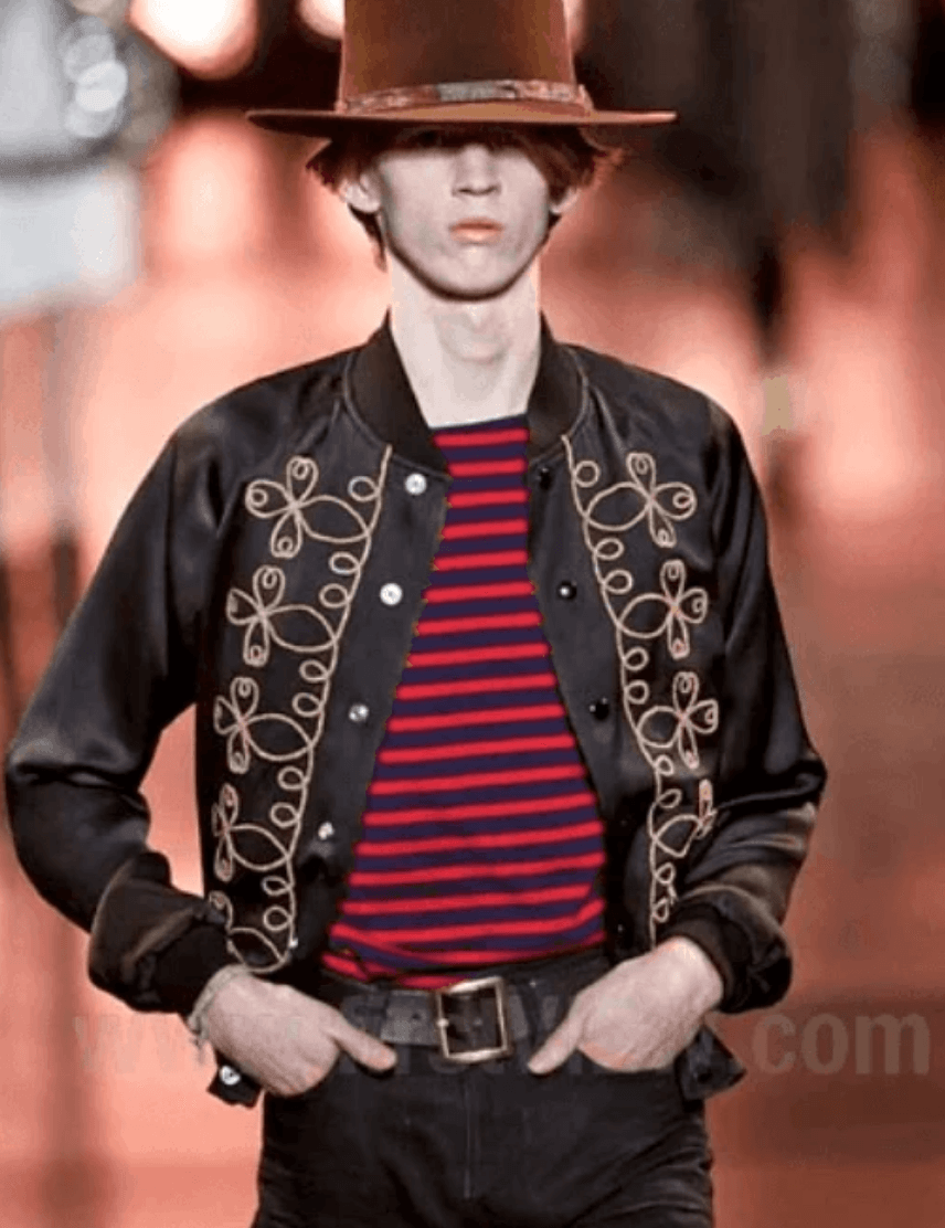 SS2015 Saint Laurent Black Napoleon Bomber Jacket by Hedi Slimane bMMqaOp 4