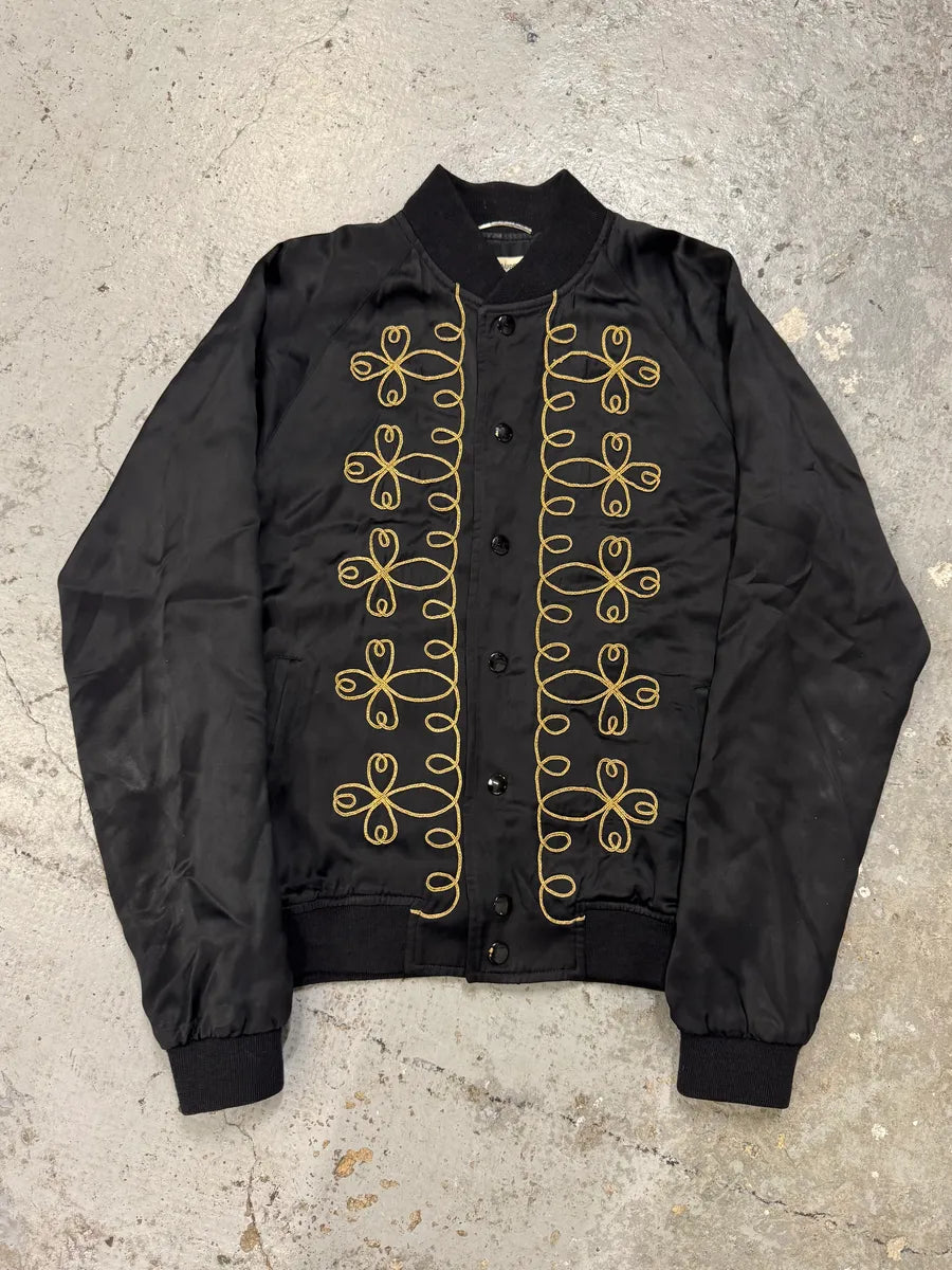 SS2015 Saint Laurent Black Napoleon Bomber Jacket by Hedi Slimane esGzQbv 0