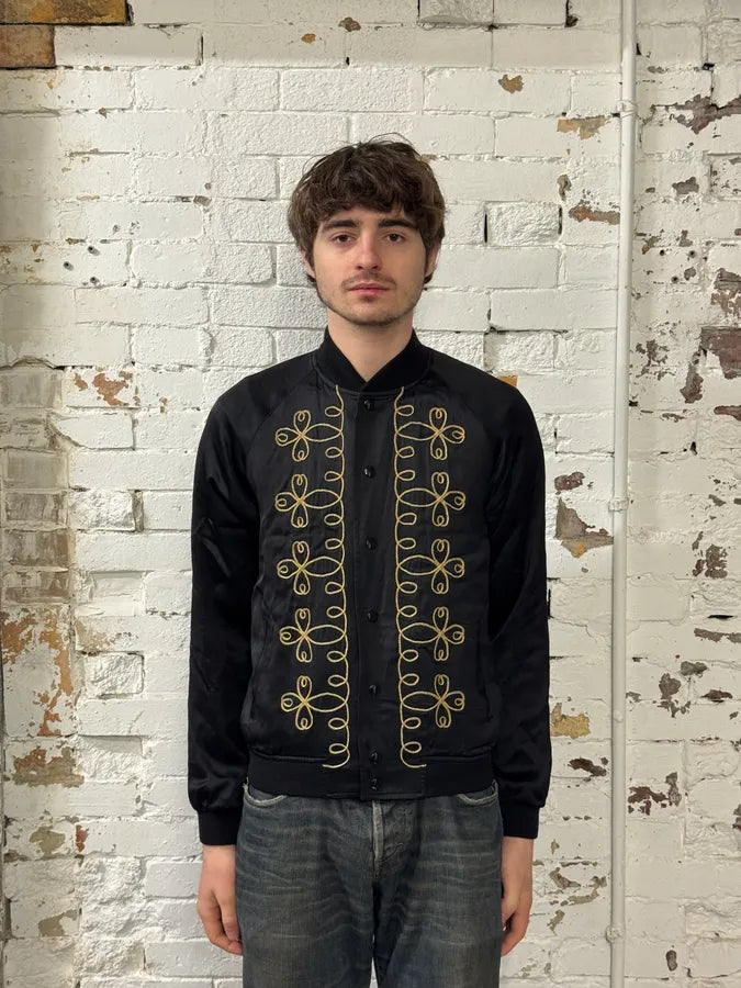 SS2015 Saint Laurent Black Napoleon Bomber Jacket by Hedi Slimane SS2015 Saint Laurent Black Napoleon Bomber Jacket by Hedi Slimane