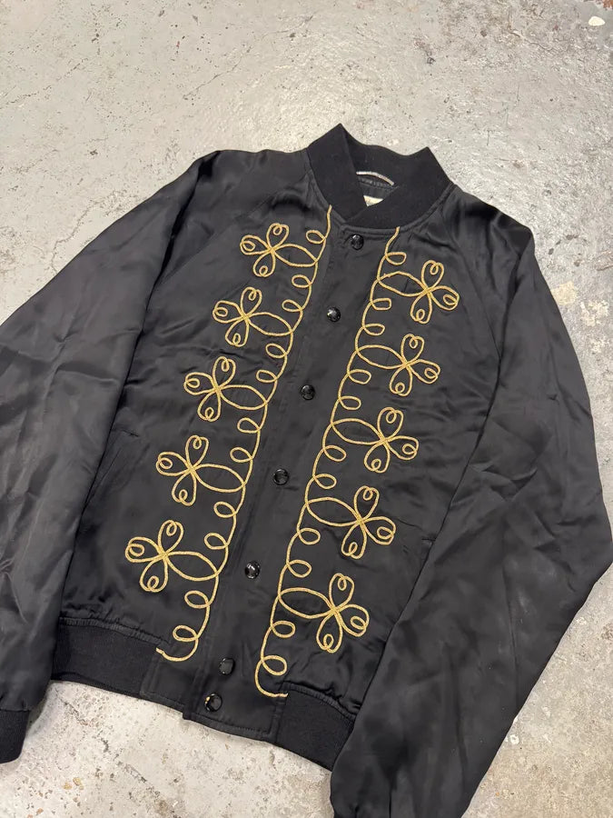 SS2015 Saint Laurent Black Napoleon Bomber Jacket by Hedi Slimane esGzQbv 3