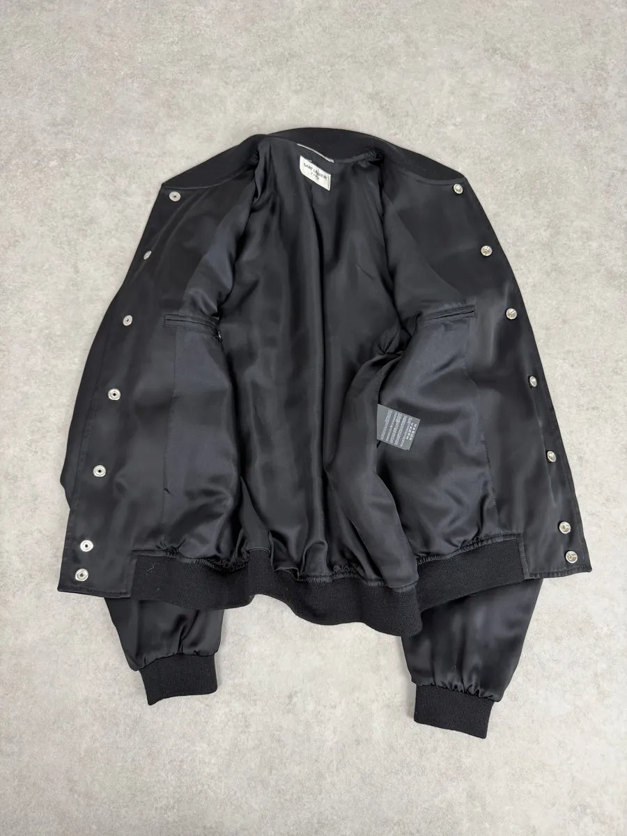 SS2015 Saint Laurent Black Napoleon Bomber Jacket by Hedi Slimane IHdHHcZ 9