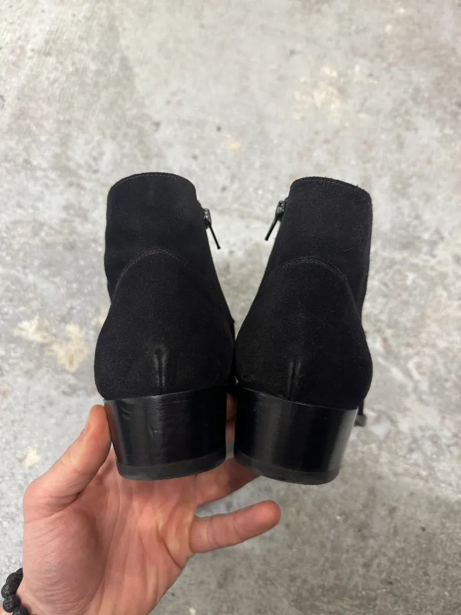 SS2015 Saint Laurent Black Otterproof Suede Leather Boots (42eu/us8.5) 10