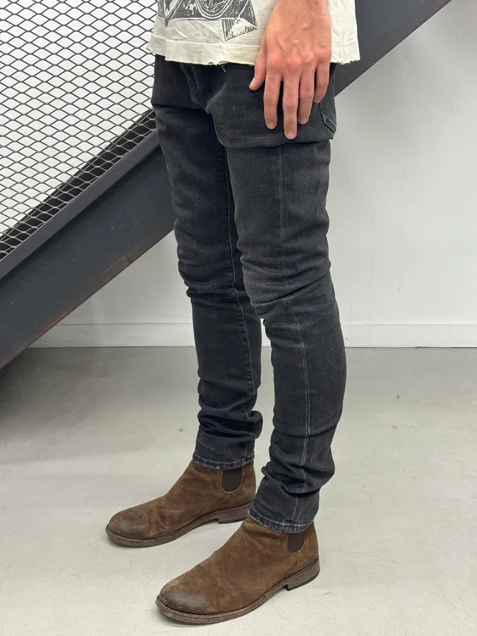 SS2015 Saint Laurent Black Slim Denim Jeans by Hedi Slimane nuaHCON 2