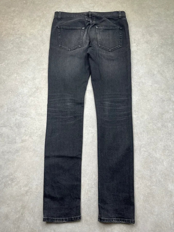 SS2015 Saint Laurent Black Slim Denim Jeans by Hedi Slimane nuaHCON 6