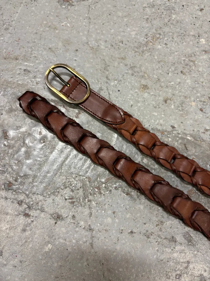 SS2015 Saint Laurent Brown Leather Belt jtMNnAw 2