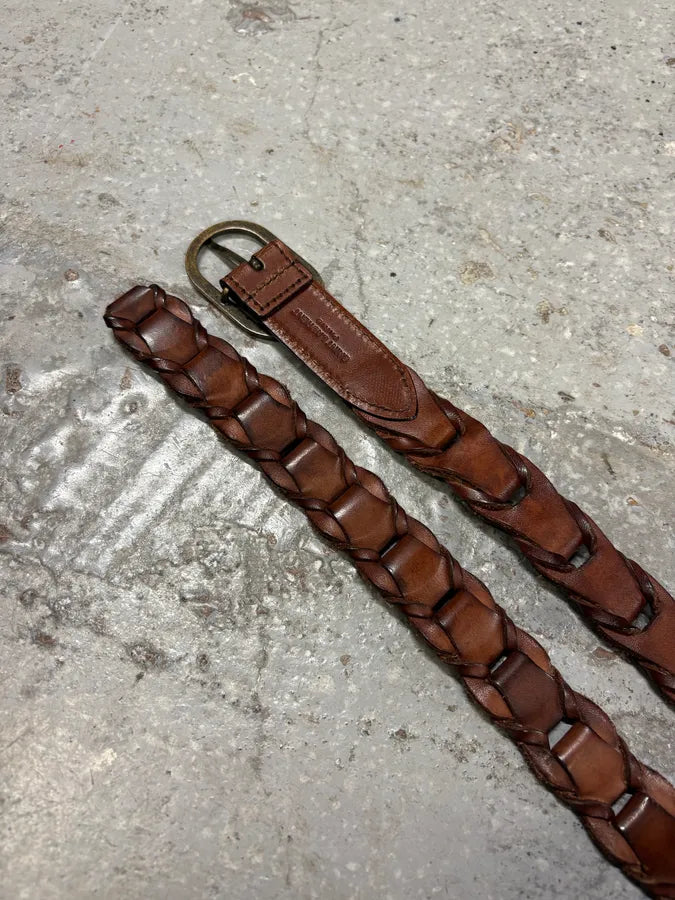 SS2015 Saint Laurent Brown Leather Belt jtMNnAw 3
