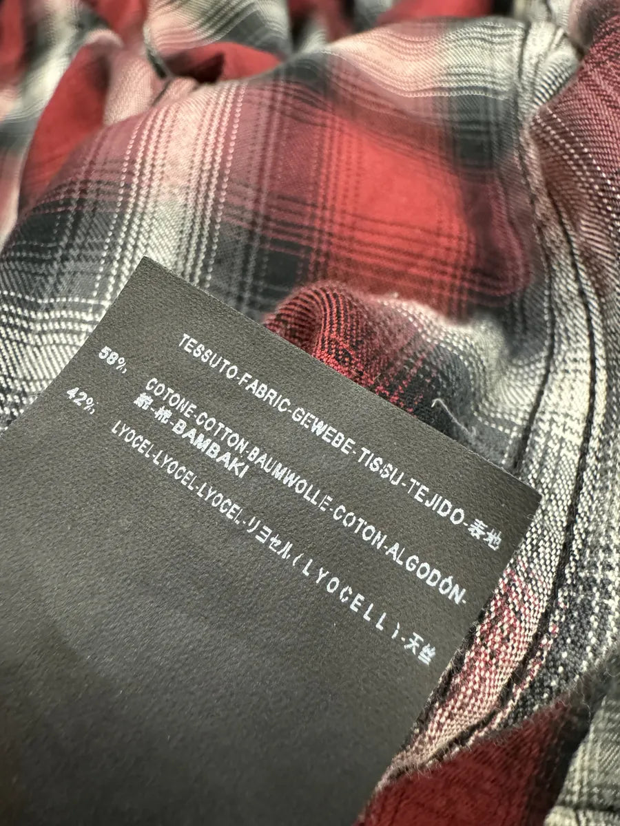 SS2015 Saint Laurent Cowboy Flanel Red Checkered Shirt by Hedi Slimane PRtFxud 7