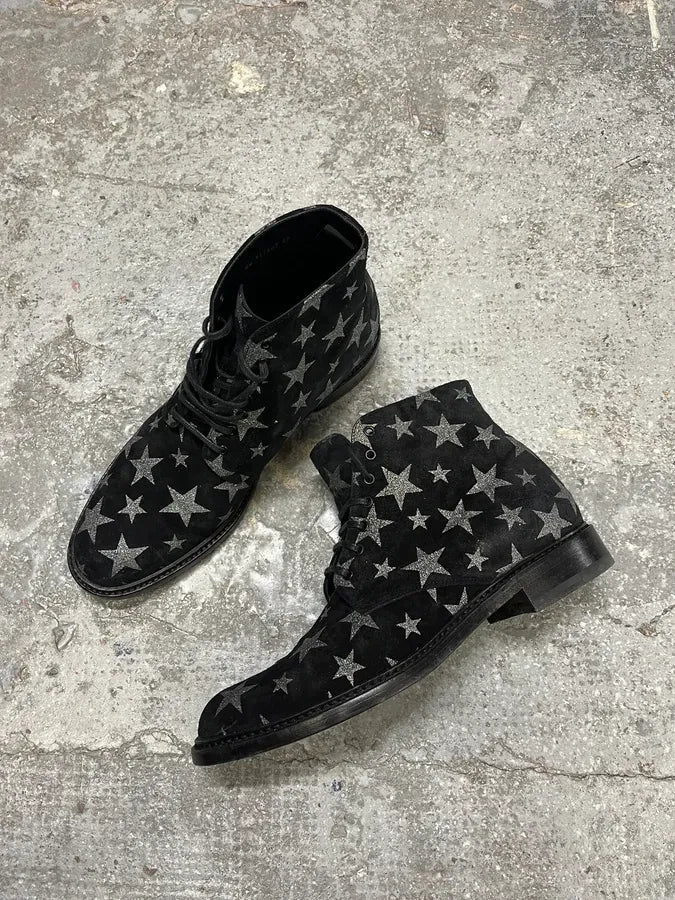 SS2015 Saint Laurent Lolita Star Boots ZVdQJNx 2