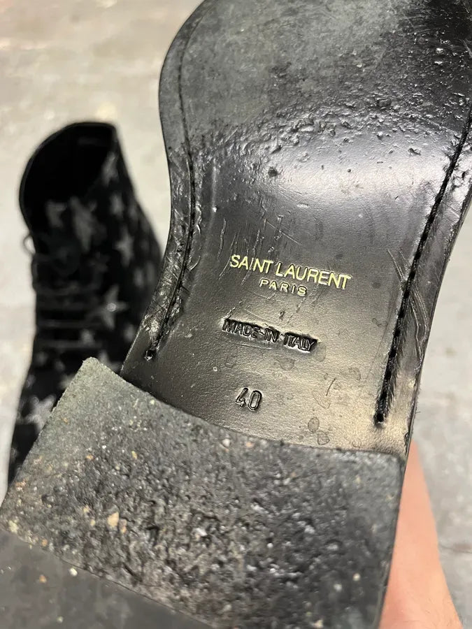 SS2015 Saint Laurent Lolita Star Boots ZVdQJNx 8