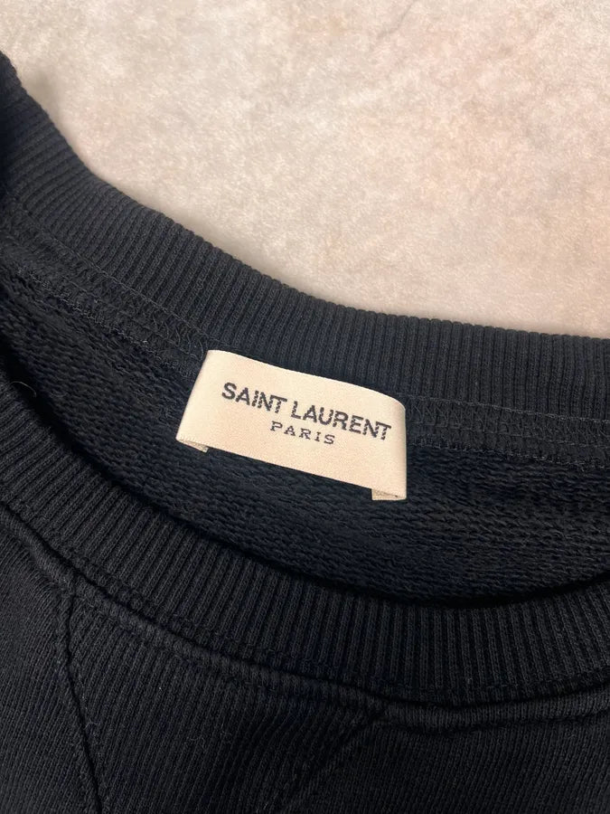SS2015 Saint Laurent Multi Zips Black Crewneck Sweater by Hedi Slimane UDQljjH 10