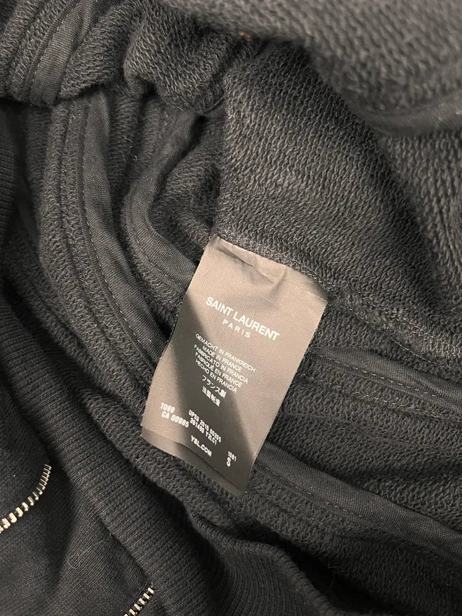 SS2015 Saint Laurent Multi Zips Black Crewneck Sweater by Hedi Slimane UDQljjH 11