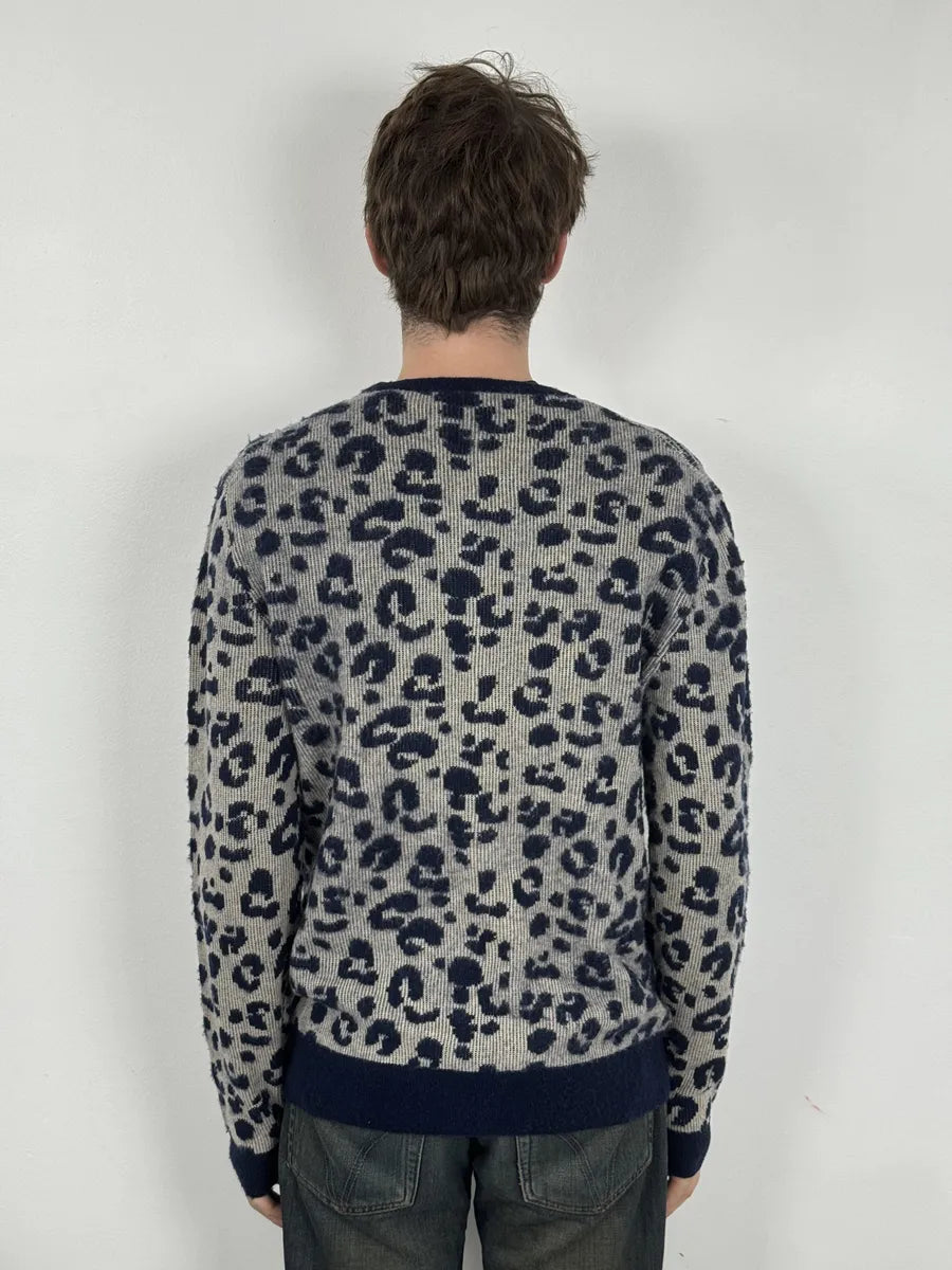 SS2016 Acne Studios Jena Leo JAQ Leopard Grey Wool Sweater SNBCfkP 3