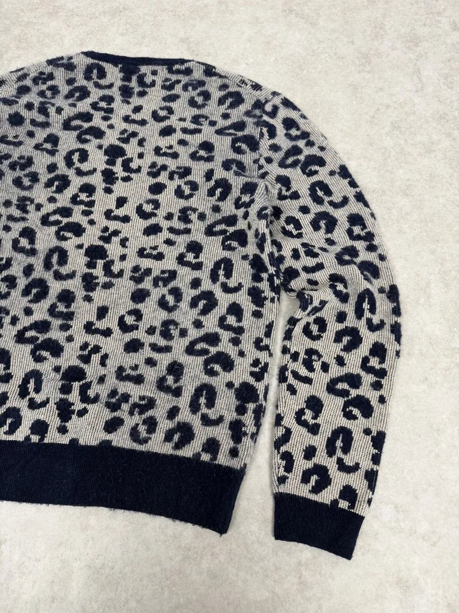 SS2016 Acne Studios Jena Leo JAQ Leopard Grey Wool Sweater SNBCfkP 5