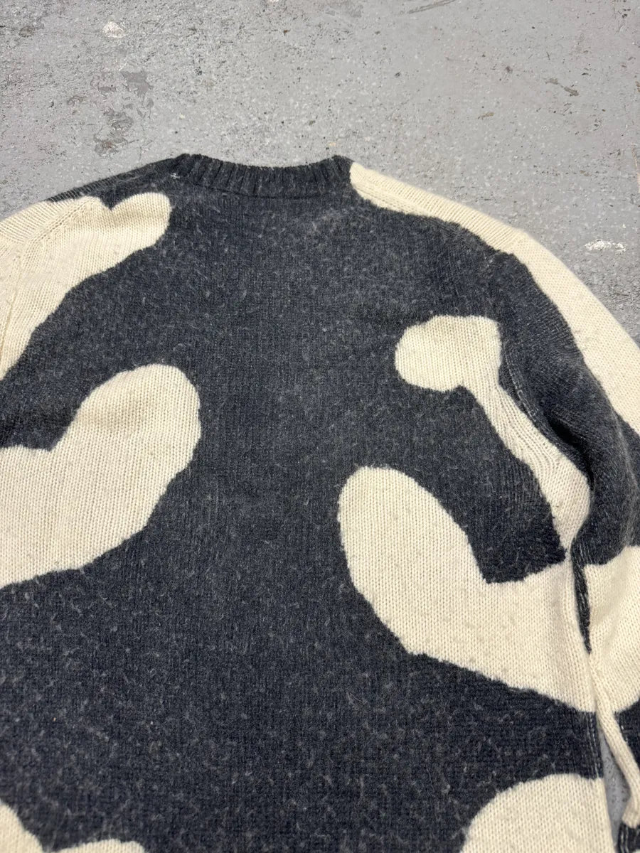 SS2016 Acne Studios Peele Waves White & Grey Wool & Cashmere Sweater mMJECvS 7