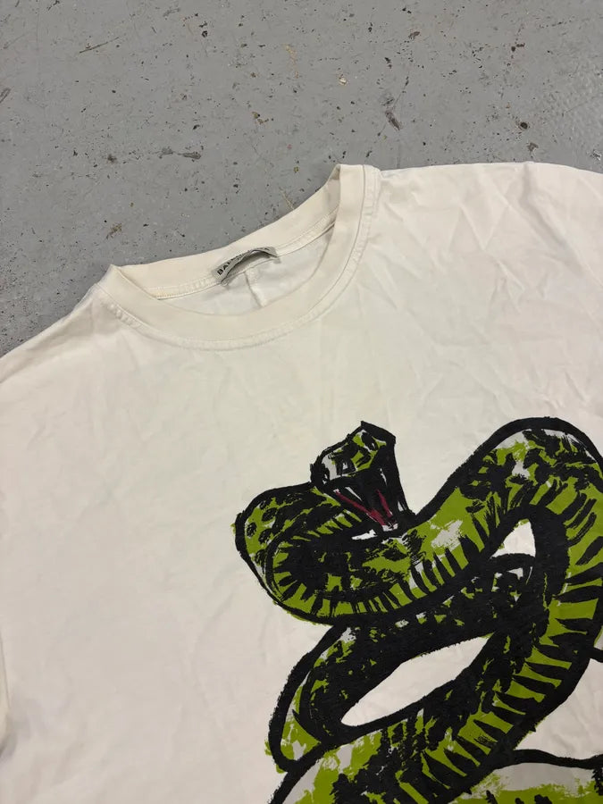 SS2016 Balenciaga White Snake T-Shirt cuKVDOO 4