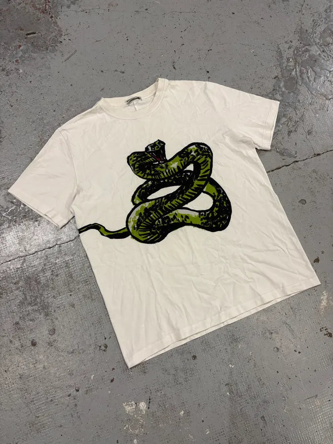 SS2016 Balenciaga White Snake T-Shirt cuKVDOO 3