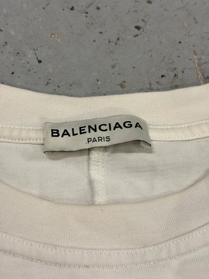 SS2016 Balenciaga White Snake T-Shirt cuKVDOO 7