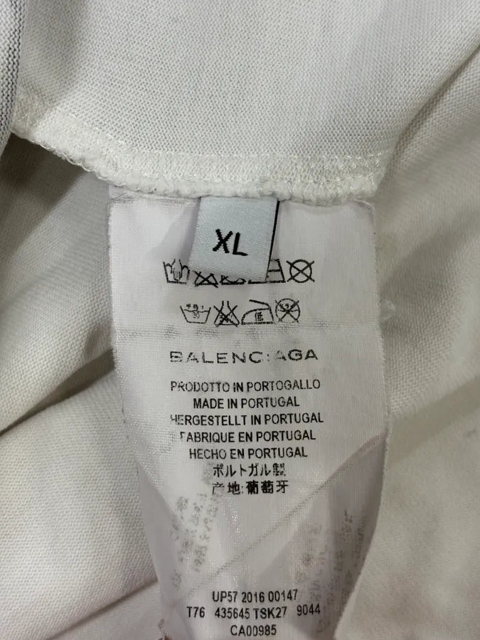 SS2016 Balenciaga White Snake T-Shirt cuKVDOO 8