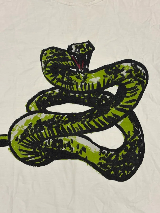 SS2016 Balenciaga White Snake T-Shirt cuKVDOO 6