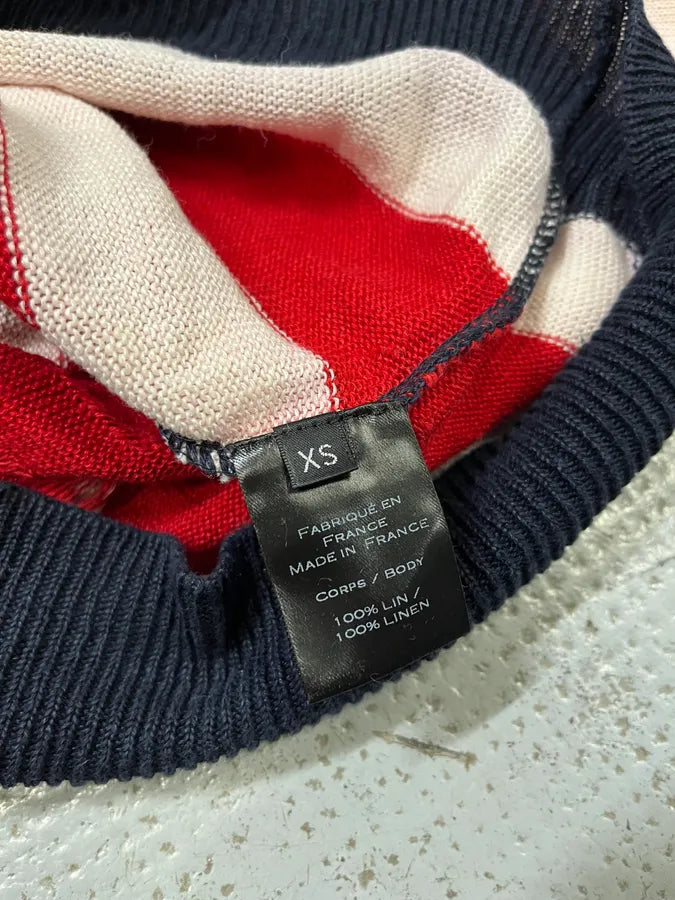 SS2016 Balmain USA Flag Distressed Buttoned Sweater UjzzgRY 8