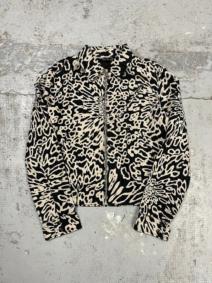 SS2016 Cavalli Black & White Splash Hallucination Jacket GJeIUkx 3