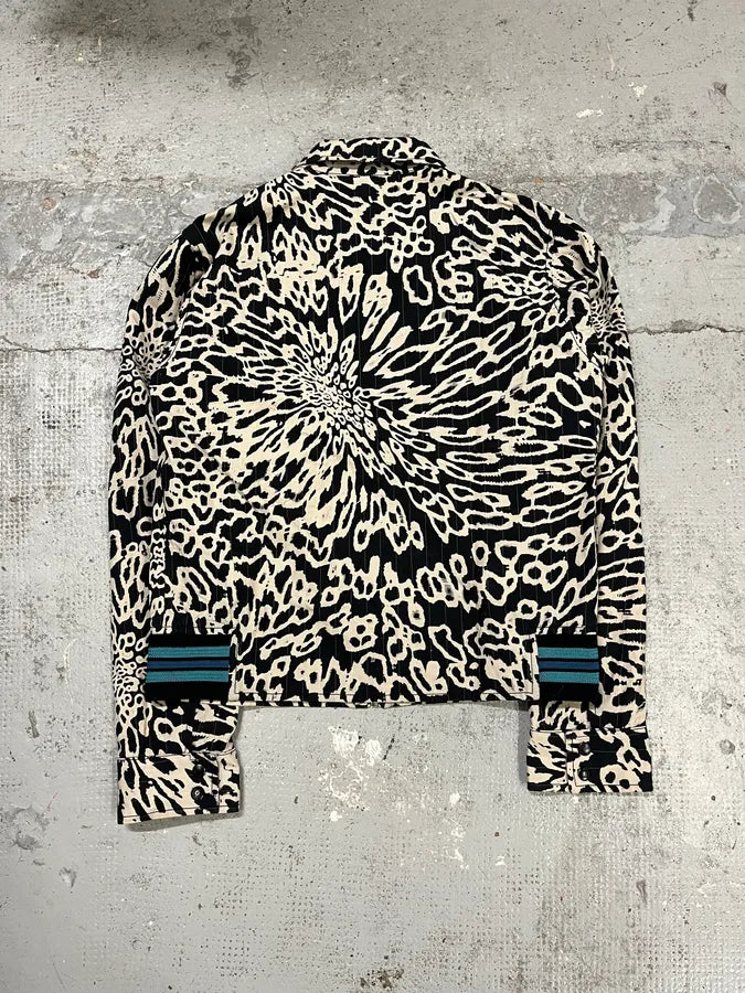 SS2016 Cavalli Black & White Splash Hallucination Jacket GJeIUkx 7