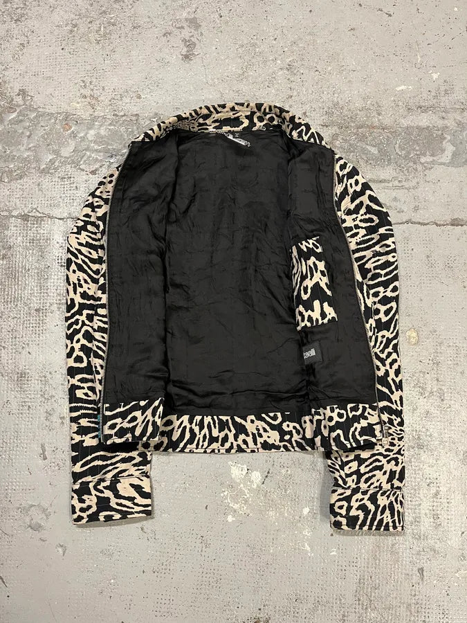 SS2016 Cavalli Black & White Splash Hallucination Jacket GJeIUkx 8