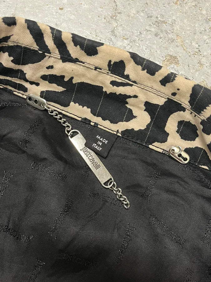 SS2016 Cavalli Black & White Splash Hallucination Jacket GJeIUkx 9