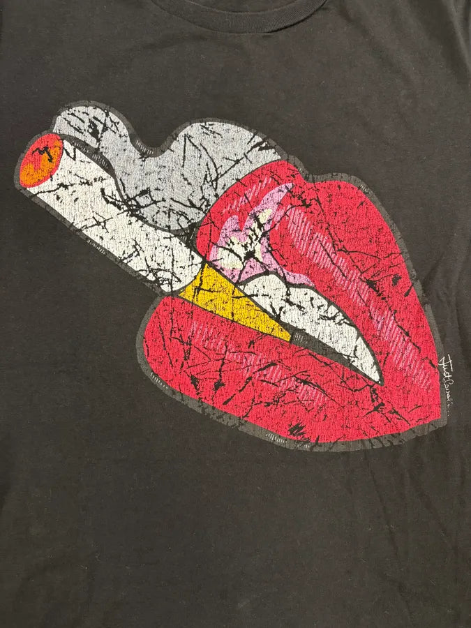 SS2016 Cavalli Kiss Smoke Rebel Black Tee-Shirt (S) ssOFNcn 6