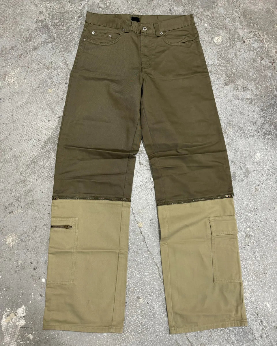 SS2016 Dolce & Gabbana Olive Cargo Zip Detachable Pants ULotmax 0