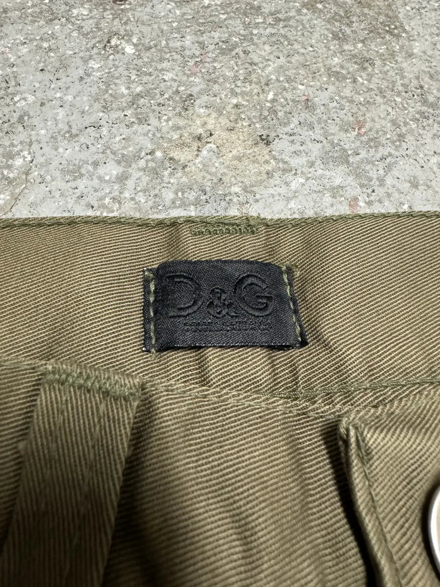 SS2016 Dolce & Gabbana Olive Cargo Zip Detachable Pants ULotmax 10