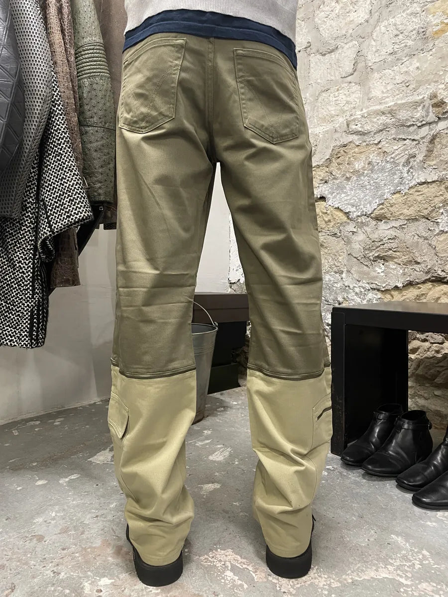 SS2016 Dolce & Gabbana Olive Cargo Zip Detachable Pants ULotmax 2