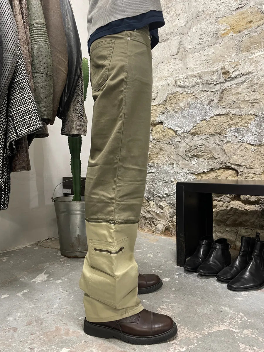 SS2016 Dolce & Gabbana Olive Cargo Zip Detachable Pants ULotmax 3