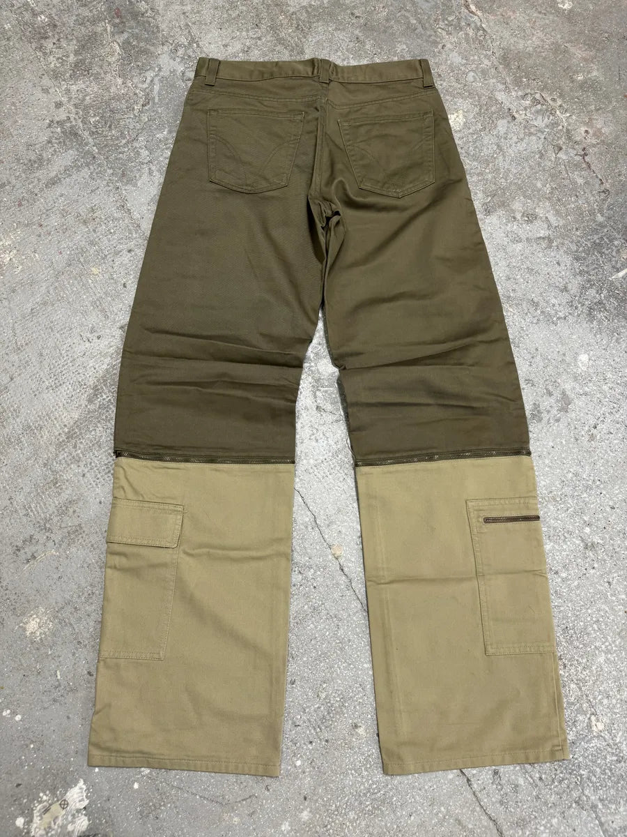 SS2016 Dolce & Gabbana Olive Cargo Zip Detachable Pants ULotmax 4