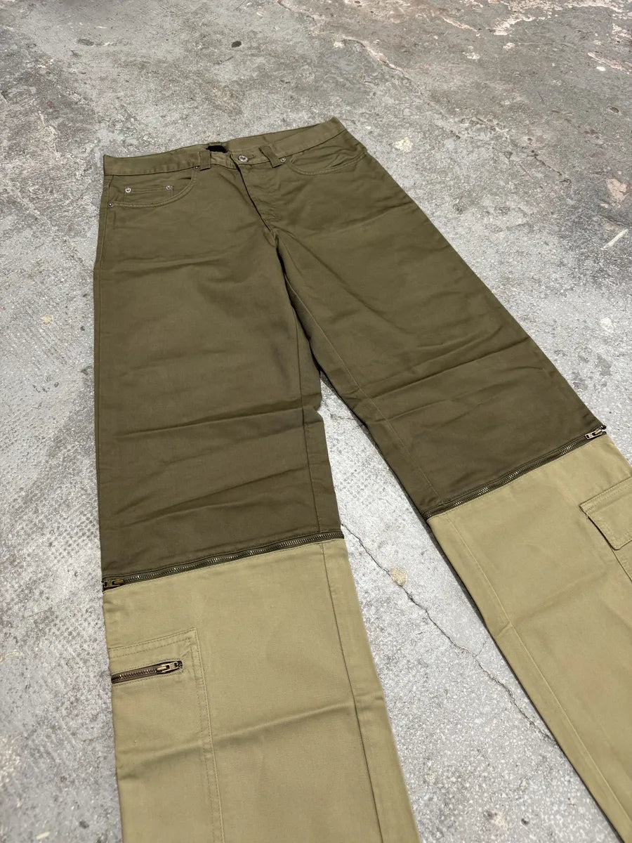 SS2016 Dolce & Gabbana Olive Cargo Zip Detachable Pants ULotmax 7